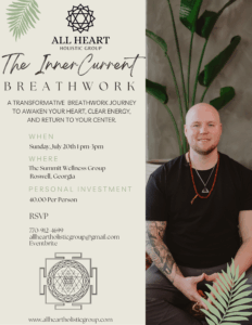 Group breathwork session in Roswell, GA guided by Sean Owen at The Summit Wellness Group, part of the InnerCurrent Journey with All Heart Holistic Group