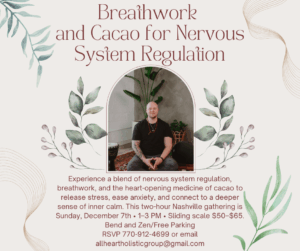 Nervous SYstem Regulation, Breathwork nashville