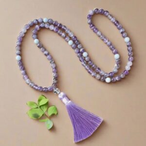 Mala - Amethyst beads