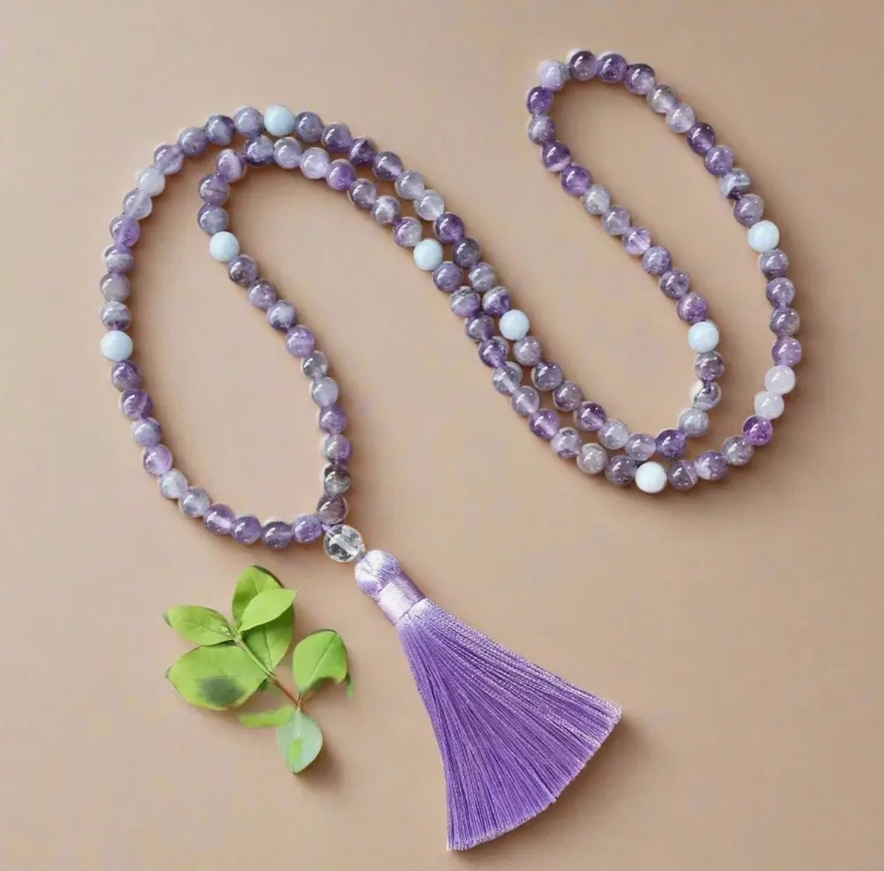 Mala - Amethyst beads