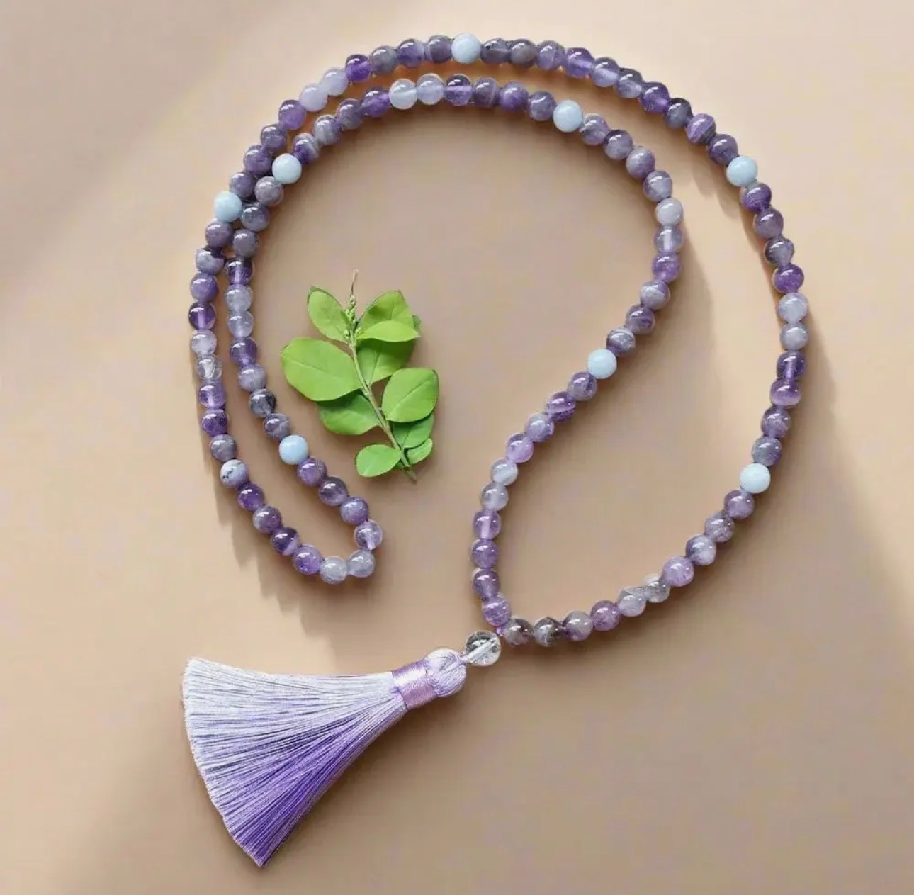 Mala - Amethyst beads - Image 2